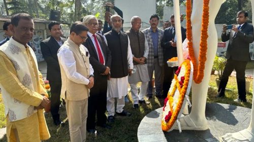 নোয়াখালীর গান্ধী আশ্রম পরিদর্শনে ভারতীয় হাই কমিশনার