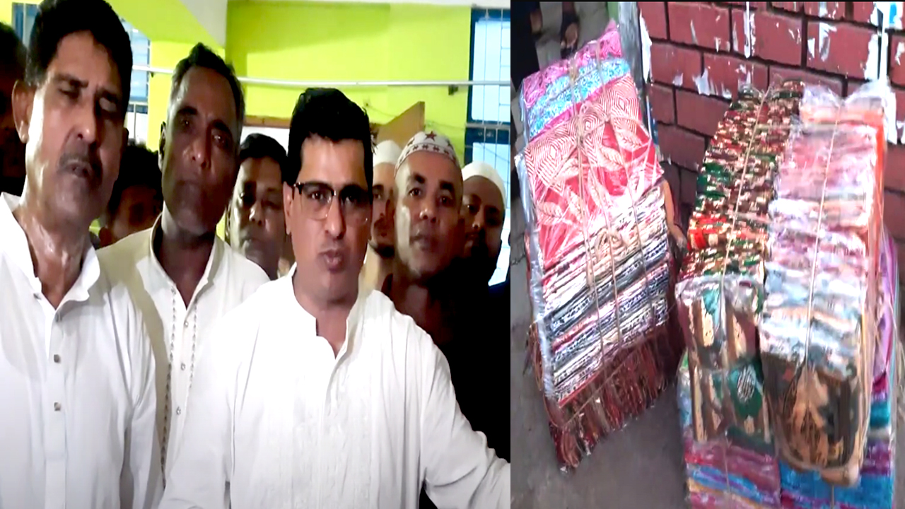 নোয়াখালীতে ওবায়দুল কাদের এর পক্ষে ঈদ উপহার বিতরণ।