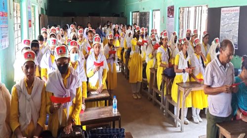 নোয়াখালীতে বাল্যবিবাহ প্রতিরোধে শপথ নিলো দুই শতাধিক স্কুলছাত্রী।