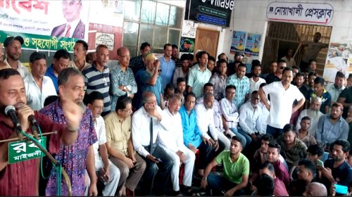 নোয়াখালীতে বিএনপির জনসমাবেশ