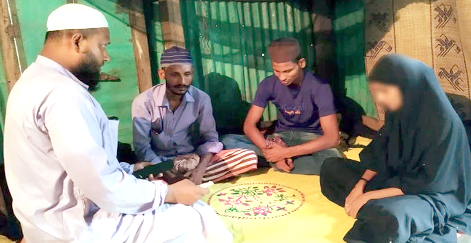 দৃষ্টিহীন প্রেমিকের সাথে দুই সন্তানের জননীর বিয়ে