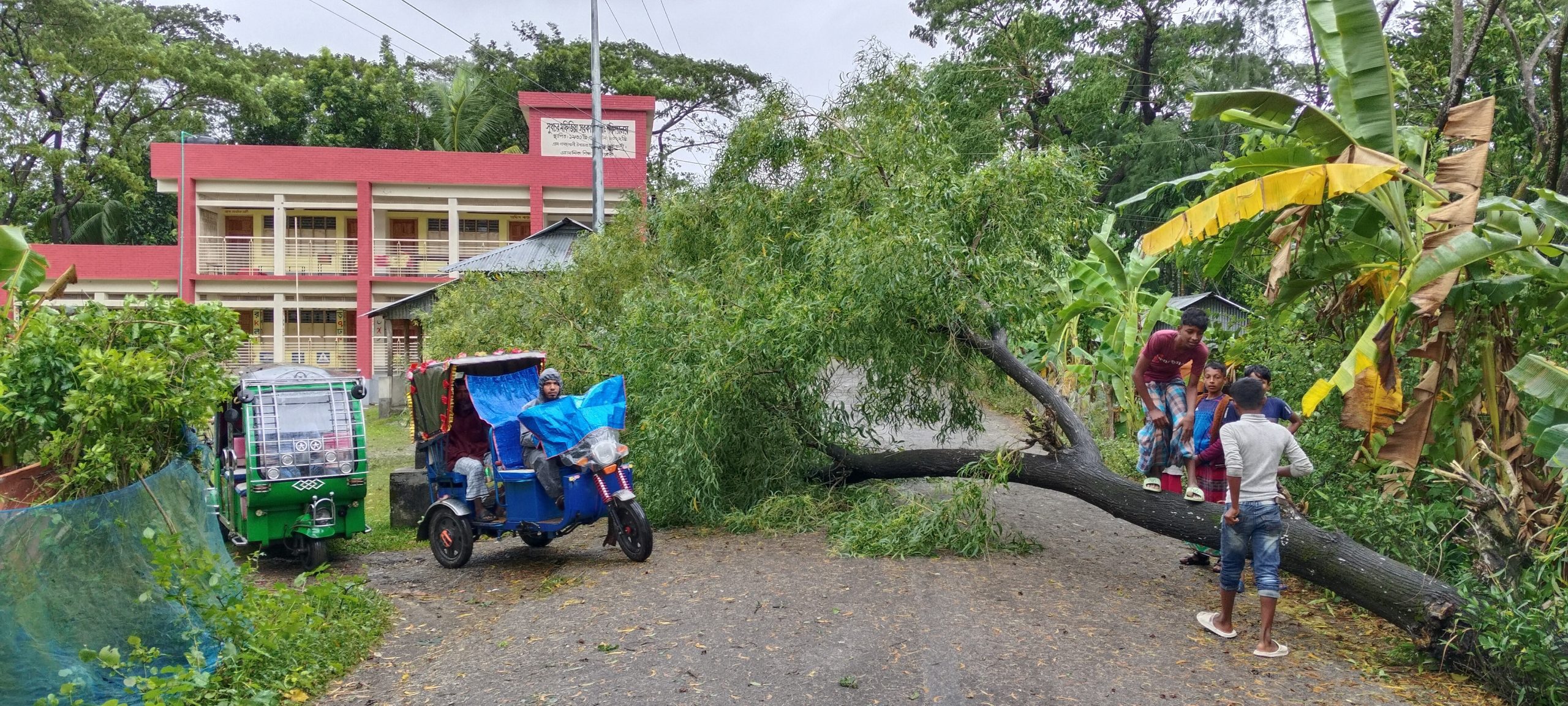 ঘূর্ণিঝড় মিধিলি'র আঘাতে নোয়াখালীতে শতশত ঘরবাড়ি বিধস্ত, বিদূৎ সংযোগ বিছিন্ন