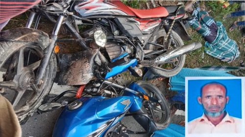 নোয়াখালীতে দুই মোটরসাইকেলের মুখোমুখি সংঘর্ষে বৃদ্ধের মৃত্যু, আহত দুই    