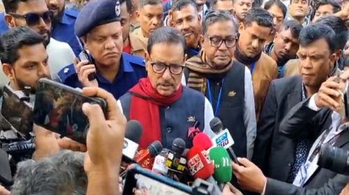 বিএনপিকে ভোটাররা বর্জন করেছে: নোয়াখালীতে ওবায়দুল কাদের