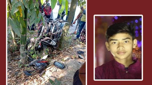 নোয়াখালীতে মোটরসাইকেল নিয়ন্ত্রণ হারিয়ে কলেজ ছাত্রের মৃত্যু