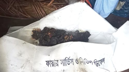 নোয়াখালীতে ঘরে আগুন লেগে বৃদ্ধা নারীর মৃত্যু