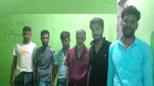 নোয়াখালীতে জুয়ার আসর থেকে ৬ জুয়াড়ি গ্রেপ্তার  