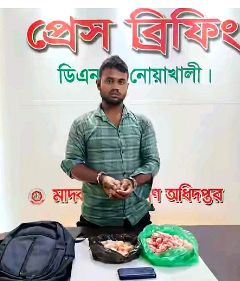 নোয়াখালীর সুবর্ণচরে ইয়াবা’সহ মাদক কারবারি গ্রেফতার