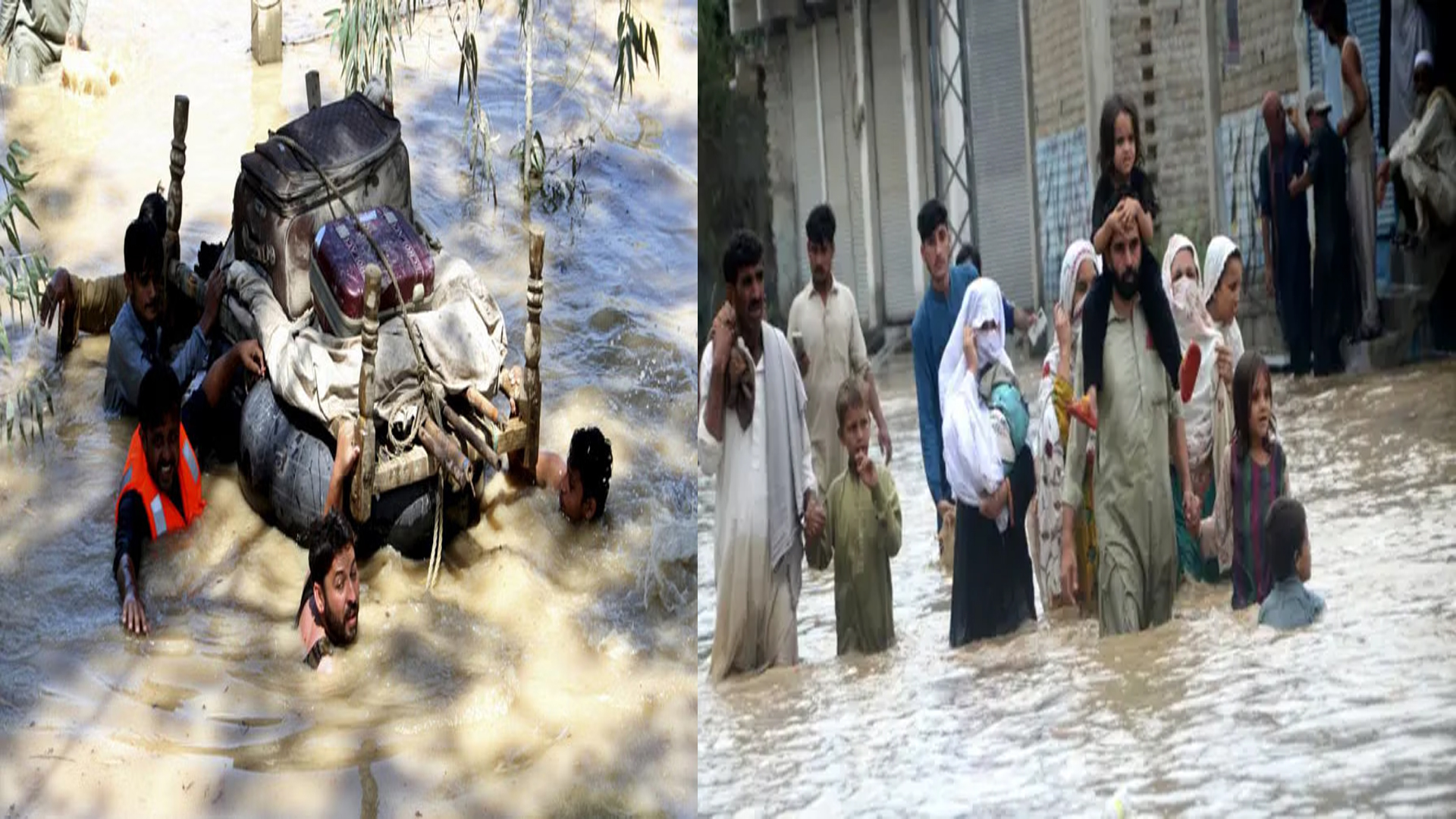 পাকিস্তানে ভয়াবহ বন্যায় মৃতের সংখ্যা হাজার ছাড়িয়েছে