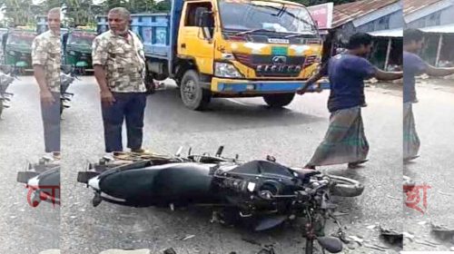 নোয়াখালীতে মোটরসাইকেলে ট্রাকের ধাক্কায় দুই তরুণের মৃত্যু