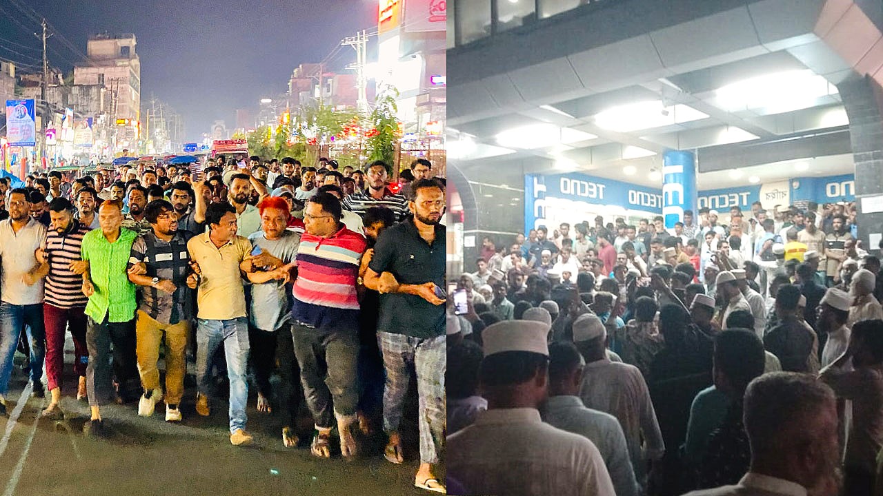 নোয়াখালীতে জামায়াত-বিএনপির পাল্টাপাল্টি বিক্ষোভ মিছিল ও সমাবেশ
