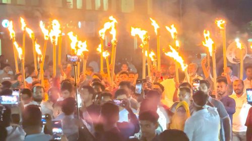 নোয়াখালীতে ‘ডেথ অর ডিভিশন’ কর্মসূচি ও প্রতিবাদী মশালমিছিল