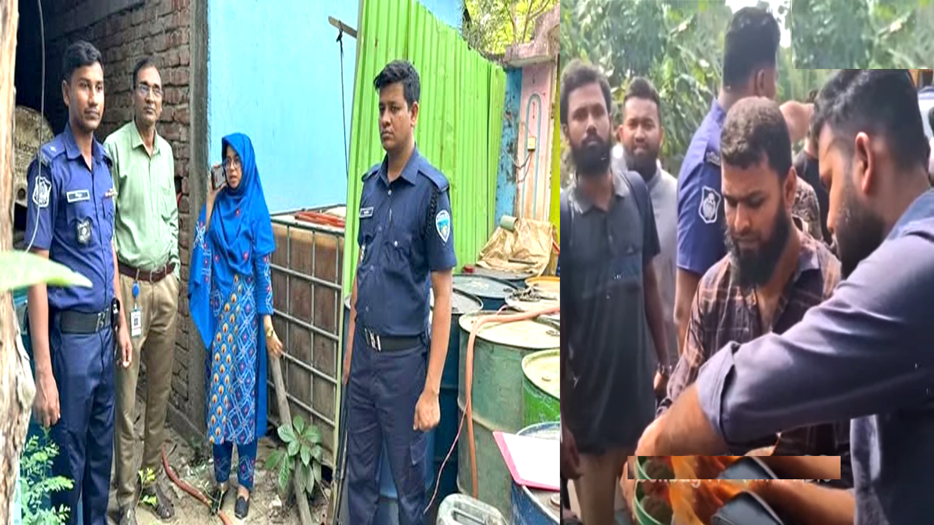 নোয়াখালীতে ব্যবসায়ীর বাড়ি থেকে সাড়ে ৫ হাজার লিটার তেল জব্দ, ৫০ হাজার টাকা জরিমানা