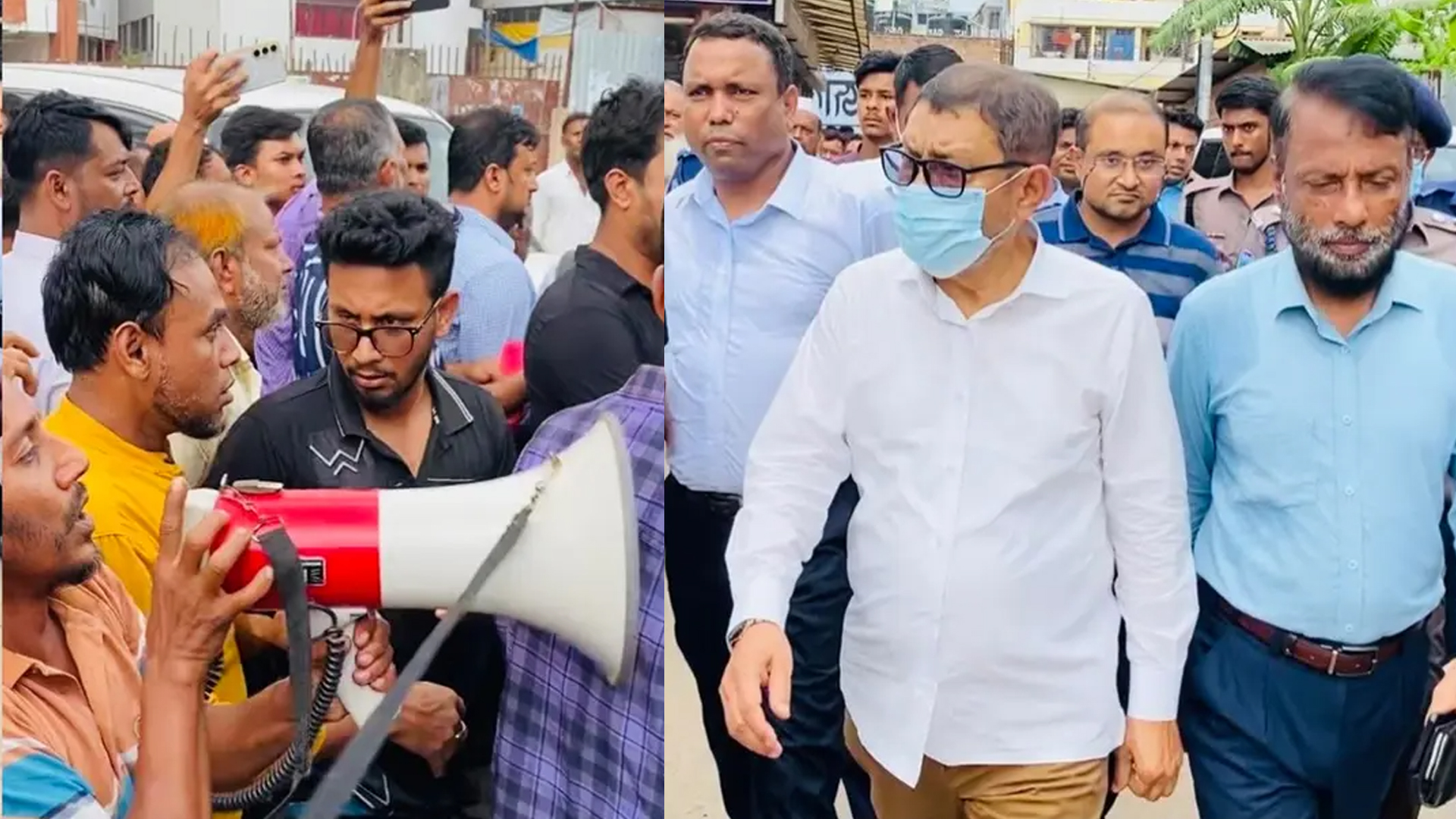 নোয়াখালীতে হাসপাতালে অনিয়ম ও অব্যবস্থাপনার অভিযোগে তত্ত্বাবধায়ক প্রত্যাহার, স্বাস্থ্যমন্ত্রীকে ঘিরে বিক্ষোভ