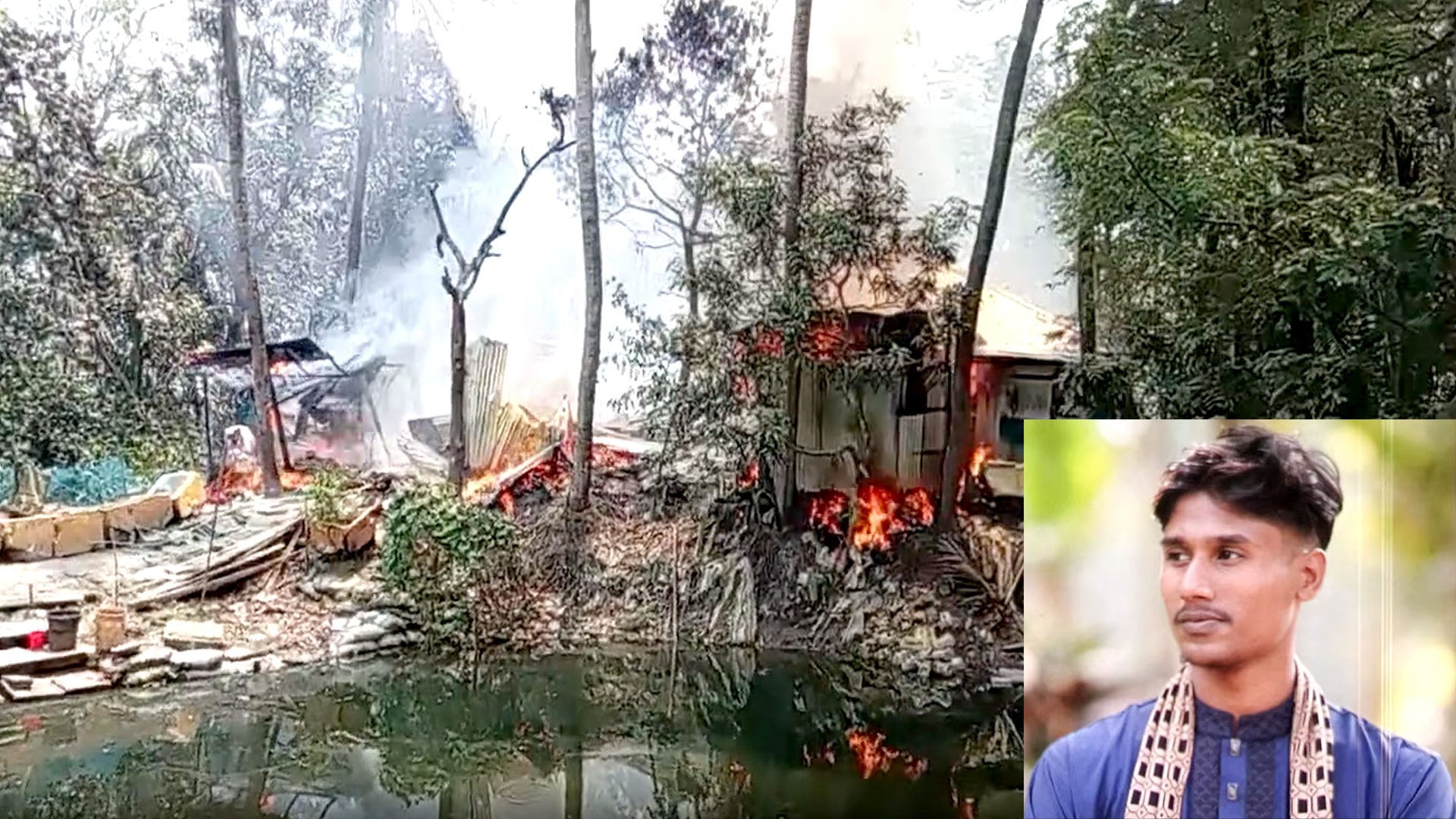 নোয়াখালীতে তরুণকে পিটিয়ে হত্যা: ৮ বাড়িতে আগুন