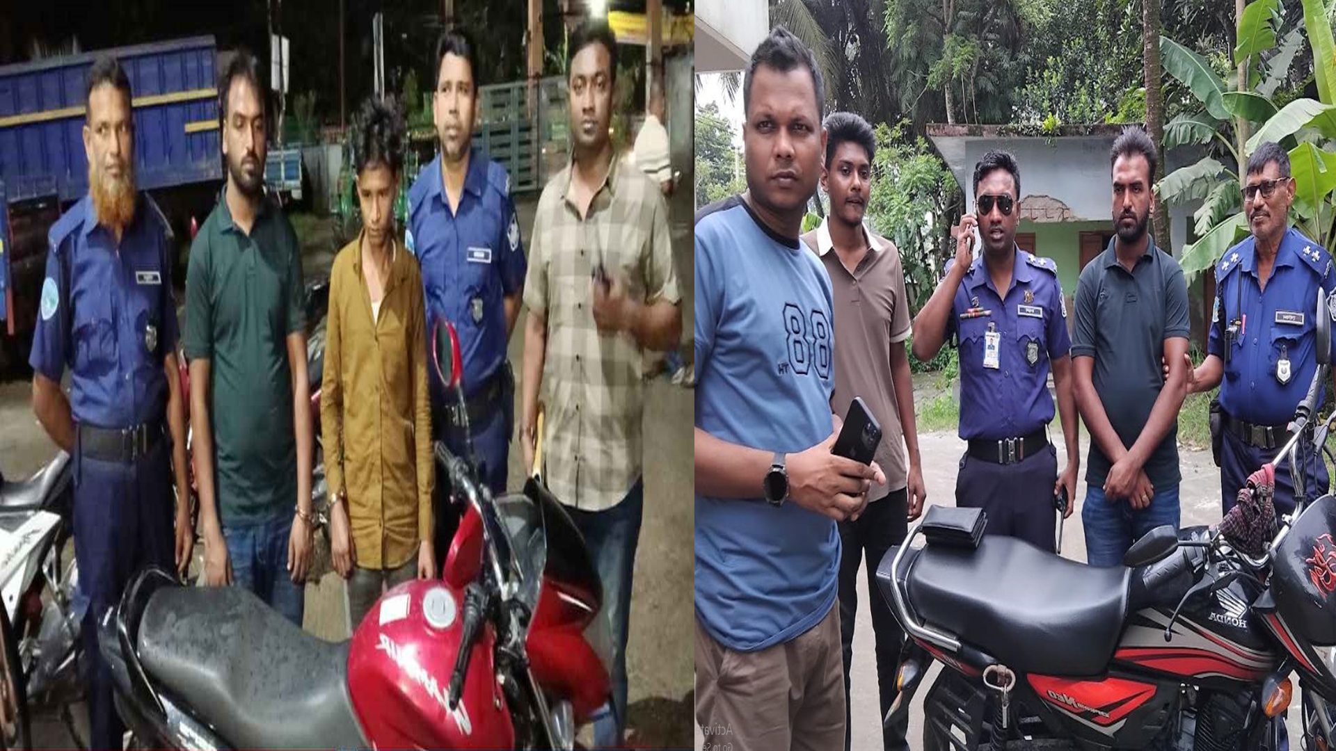 নোয়াখালীতে ২টি মোটরসাইকেল সহ চোরচক্রের ২ সদস্য গ্রেপ্তার