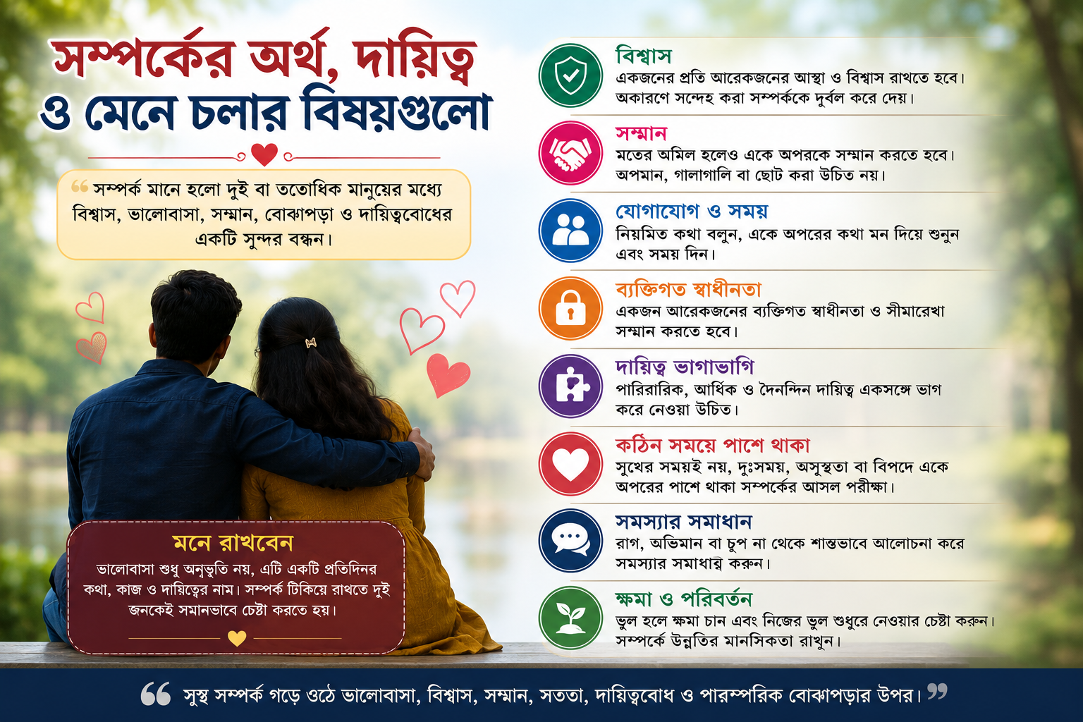 সম্পর্কের অর্থ, দায়িত্ব ও পারস্পরিক কর্তব্য